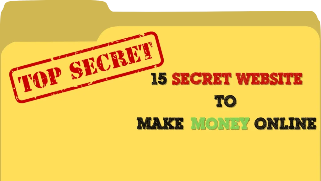 15 secret websites to make money online